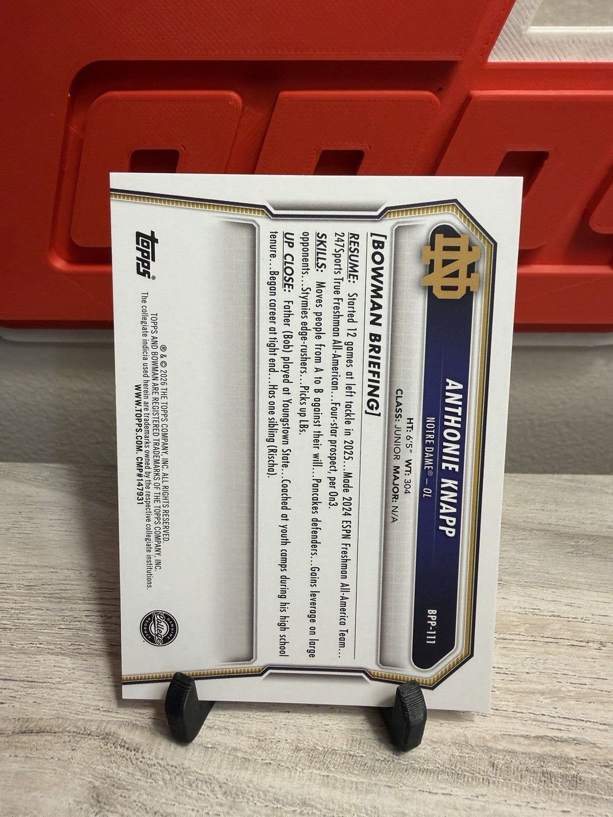 Card back