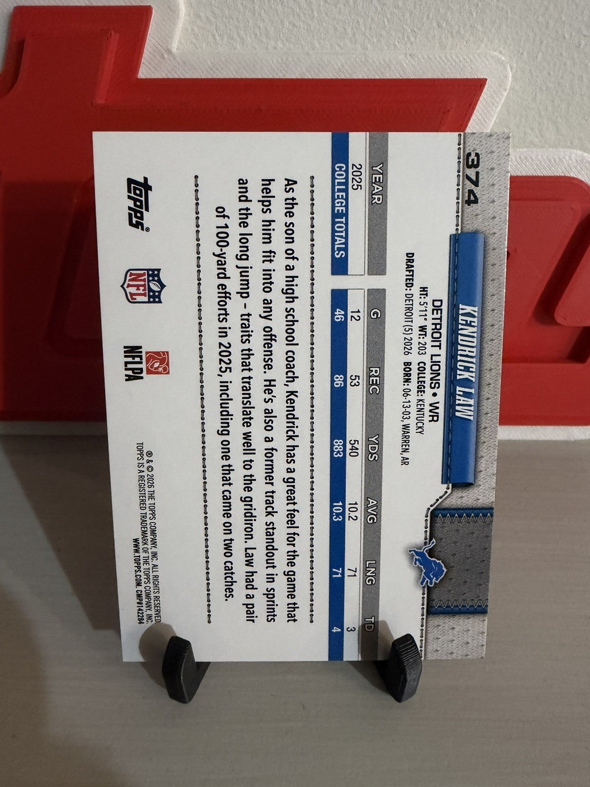 Card back