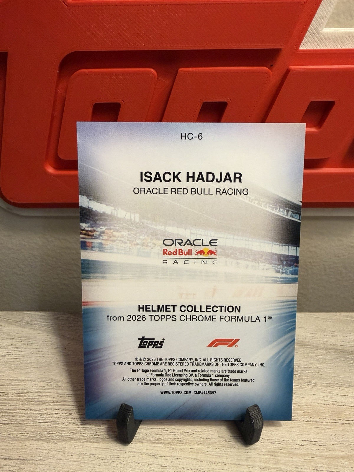 Isack Hadjar Helmet Collection HC-5 back
