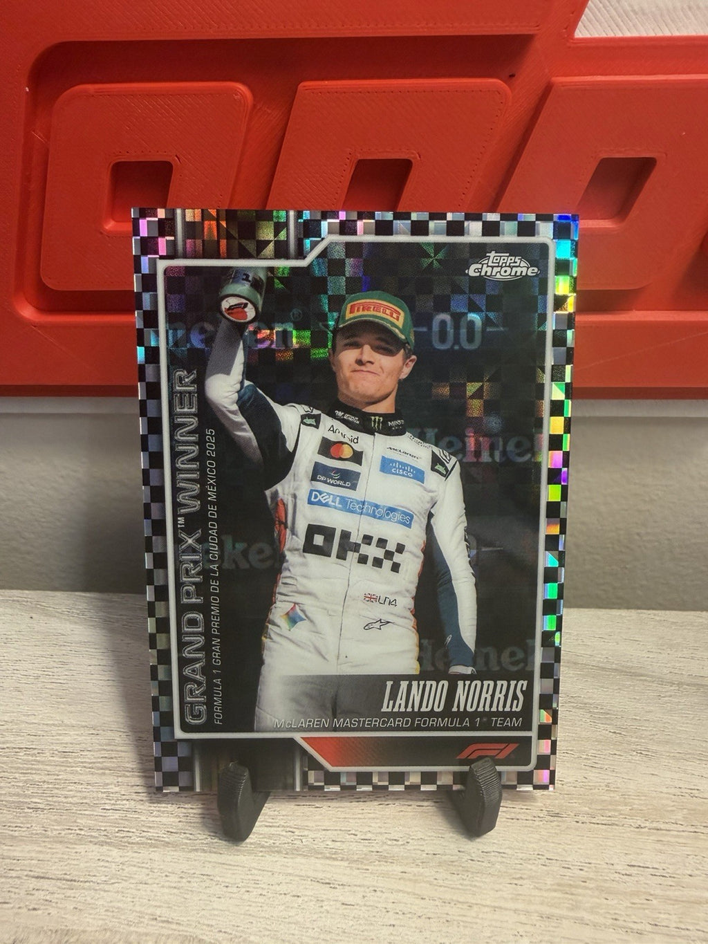 Lando Norris 2026 Topps Chrome F1 #130 Checker Flag front