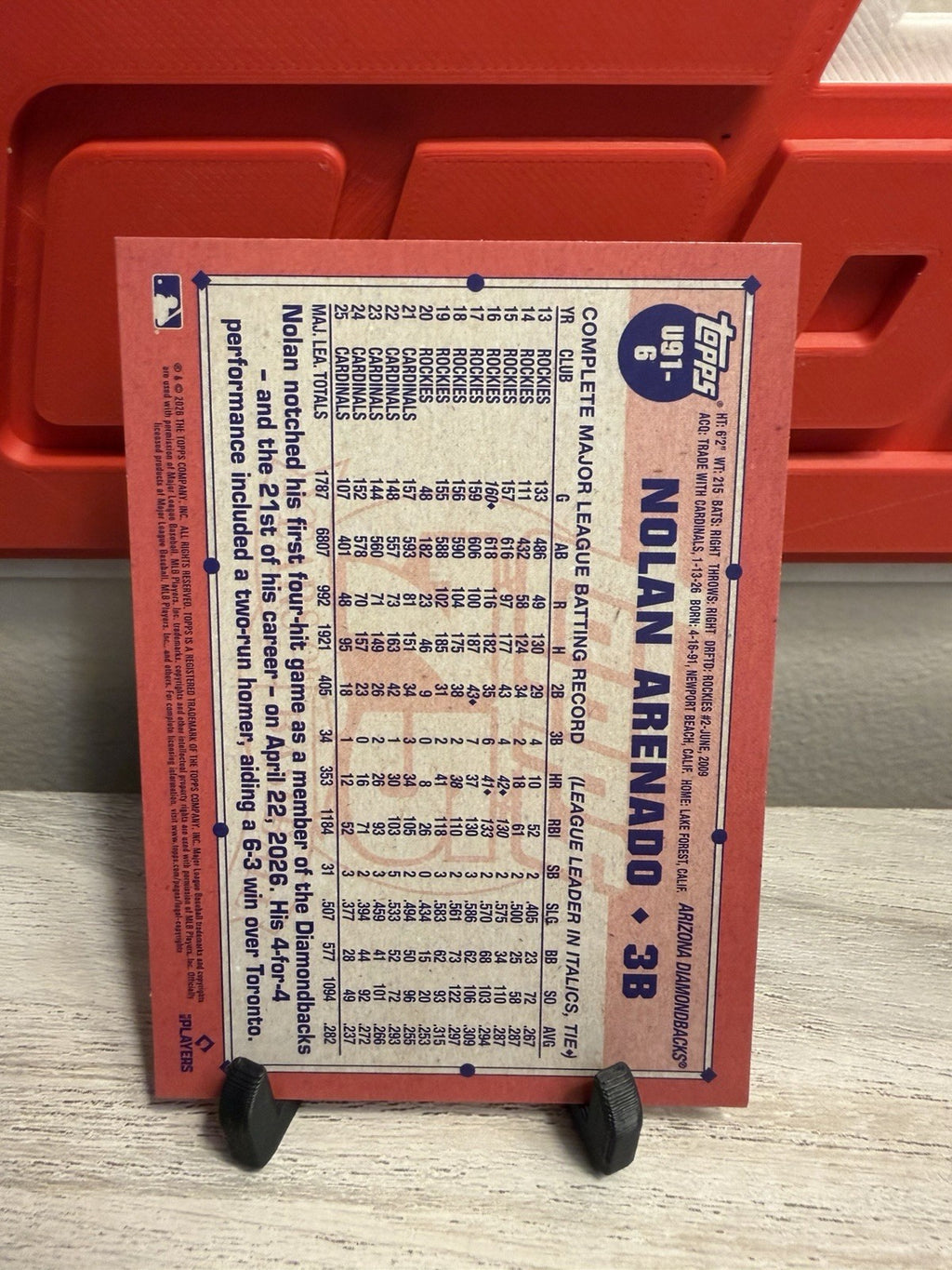 Nolan Arenado back