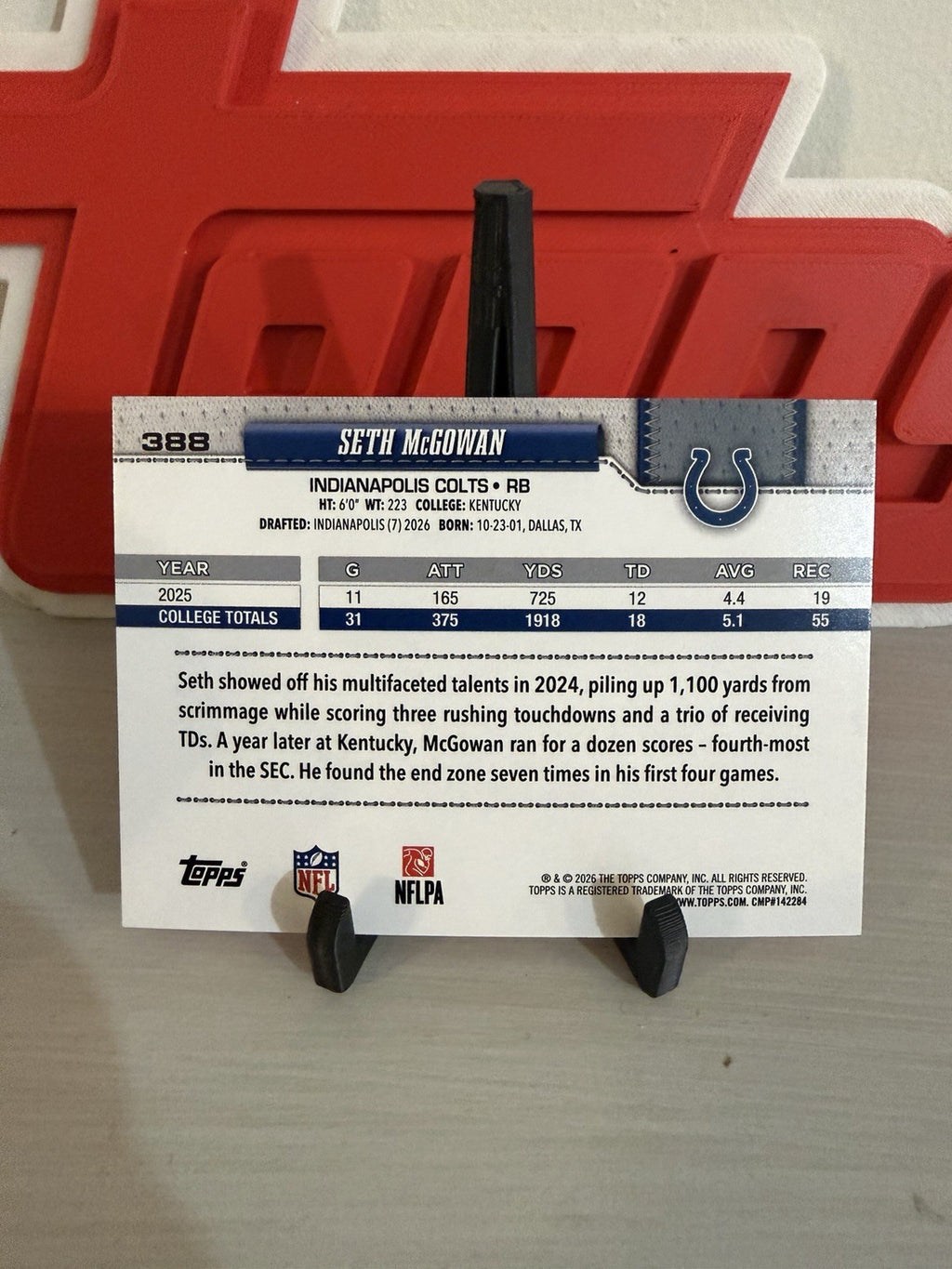 Card back