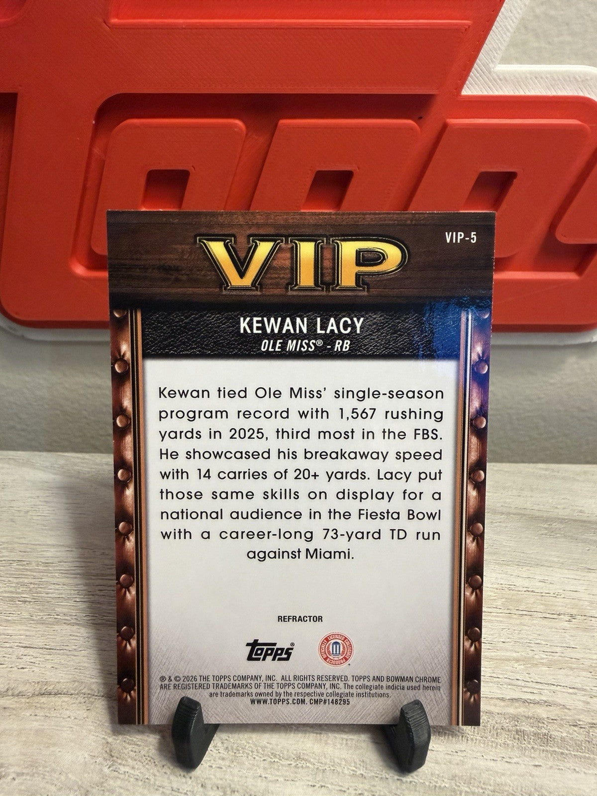 Card back