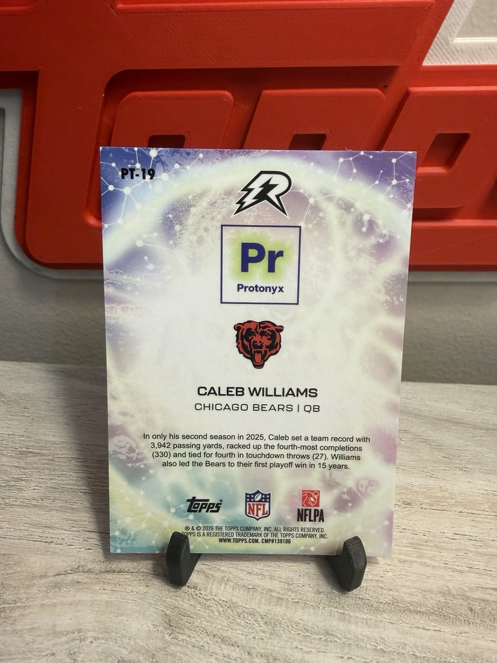 Caleb Williams Protonyx back