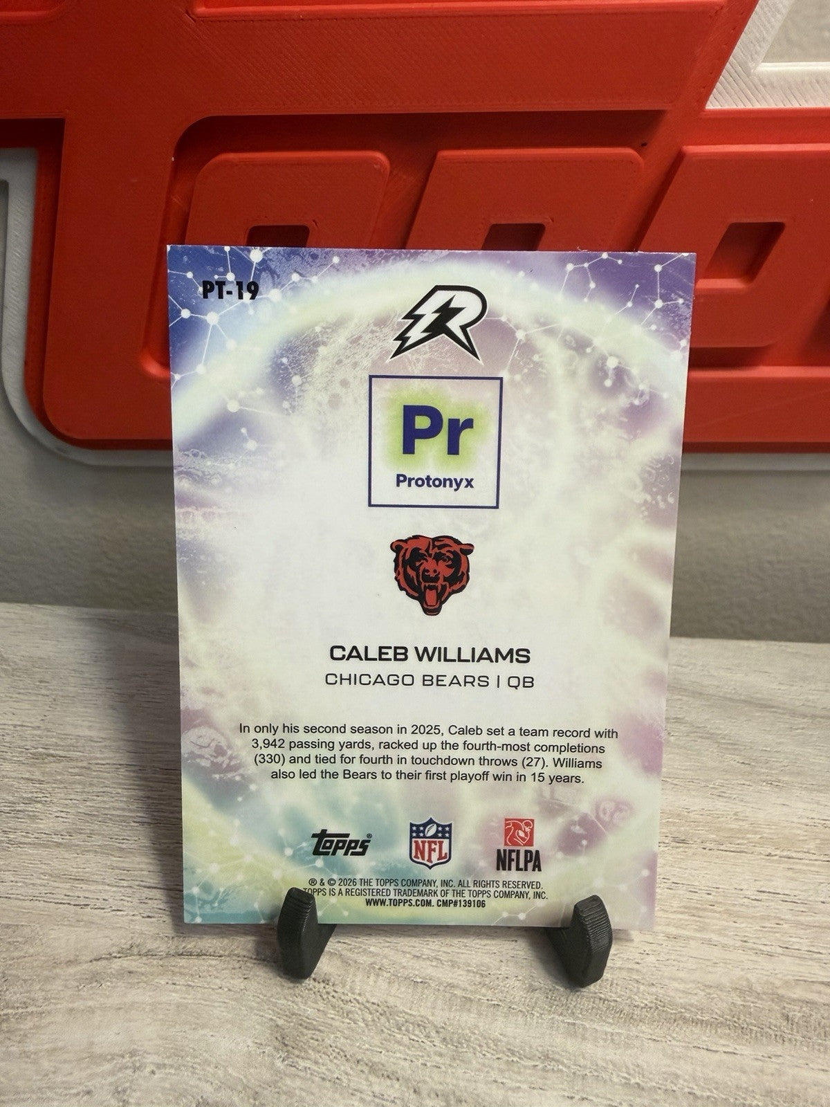 Caleb Williams Protonyx back